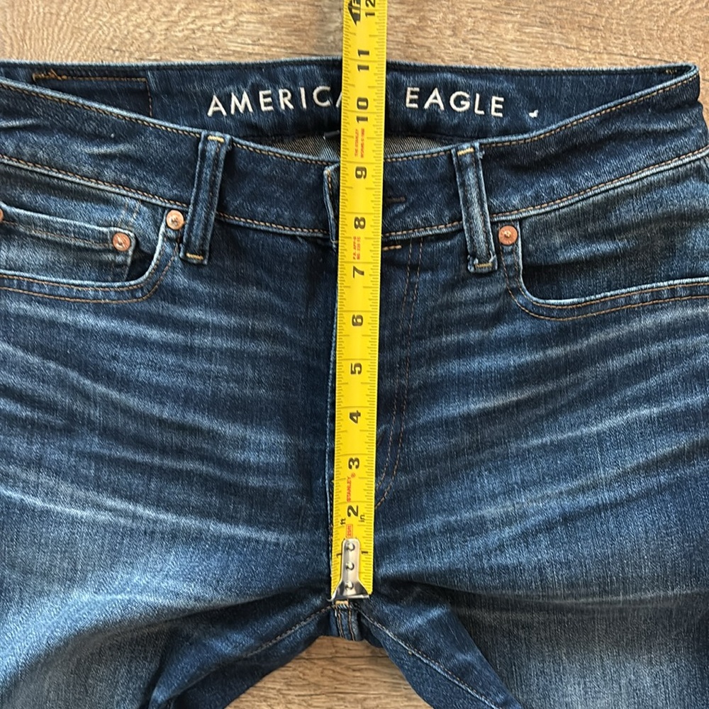 American Eagle Jeans Mens 30x32 (Tag) Blue Denim Temp Tech Slim Airflex - Picture 4 of 8